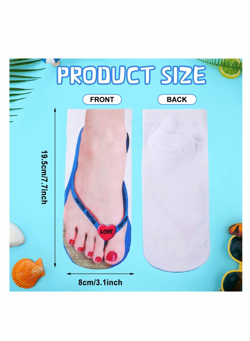 Women's 3D Socks Low Cut Running Athletic Socks 10 Pairs