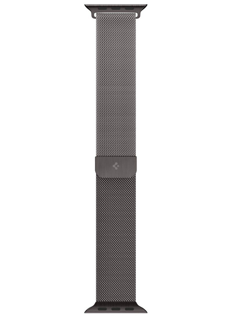 Metal Fit Band for Apple Watch Ultra 2 /Apple Watch Ultra (49mm) / Series 9/8/7 (45mm), Series SE2/6/SE/5/4 (44mm) and Series 3/2/1 (42mm) Milanese Band Strap - Graphite