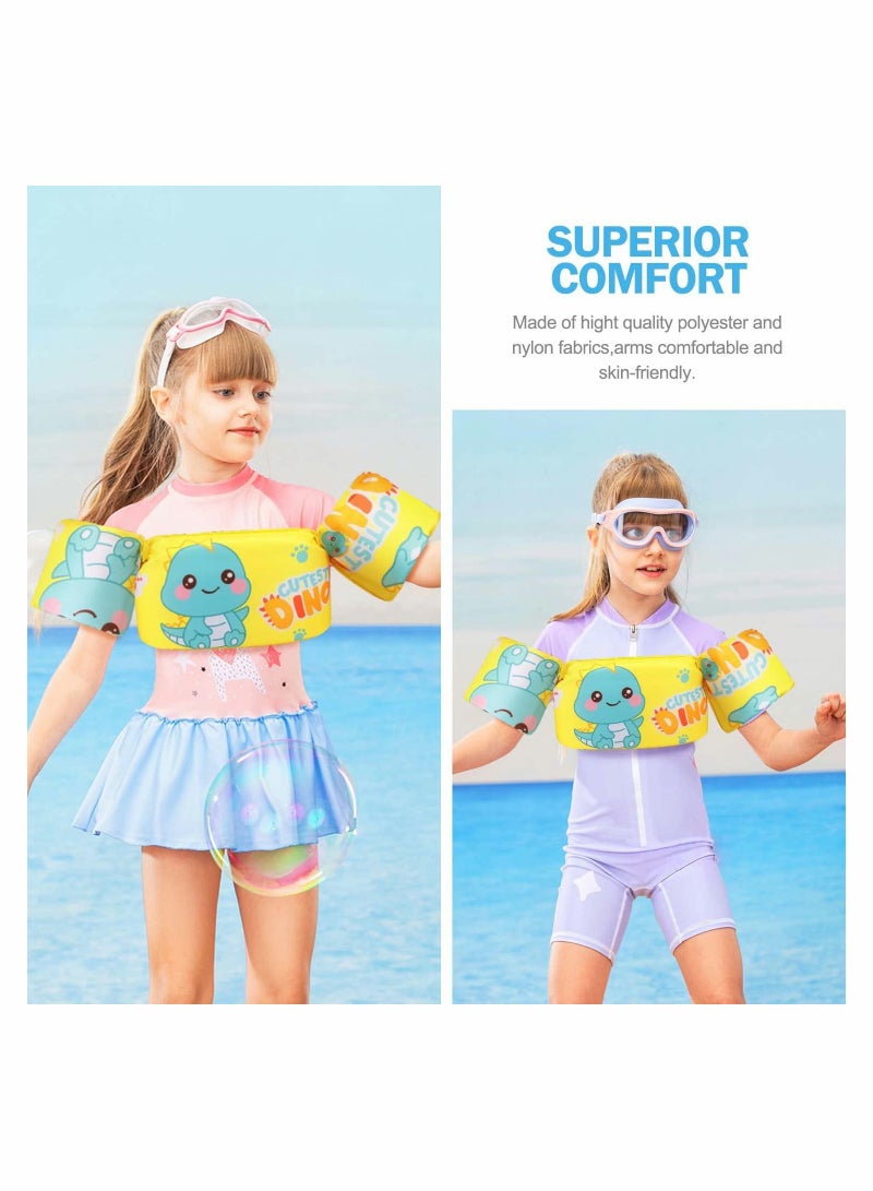 Kids Swimming Vest for 30-50 Pounds Boys and Girls, Toddler Floats with Shoulder Harness Arm Wings for 2,3,4,5,6,7 Years Old Baby Children Sea Beach Pool