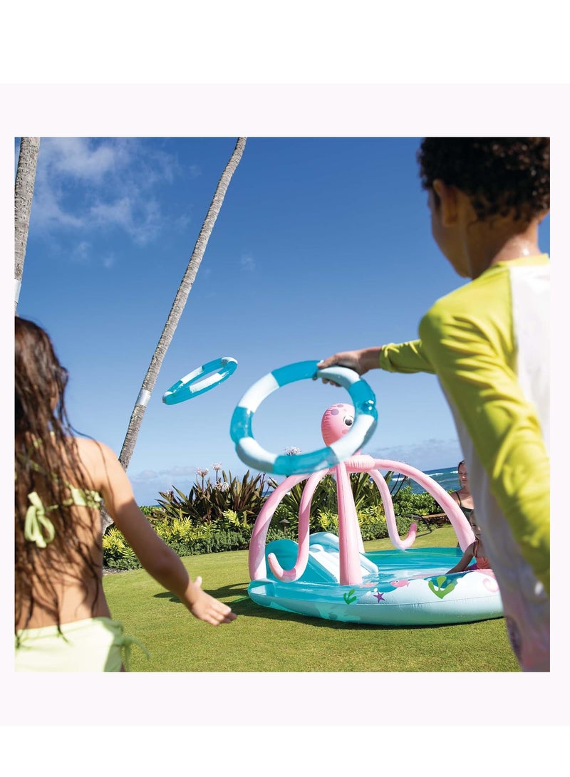 Octopus Play Center Inflatable Pool with Slide and Sprinkler 234x183x150cm