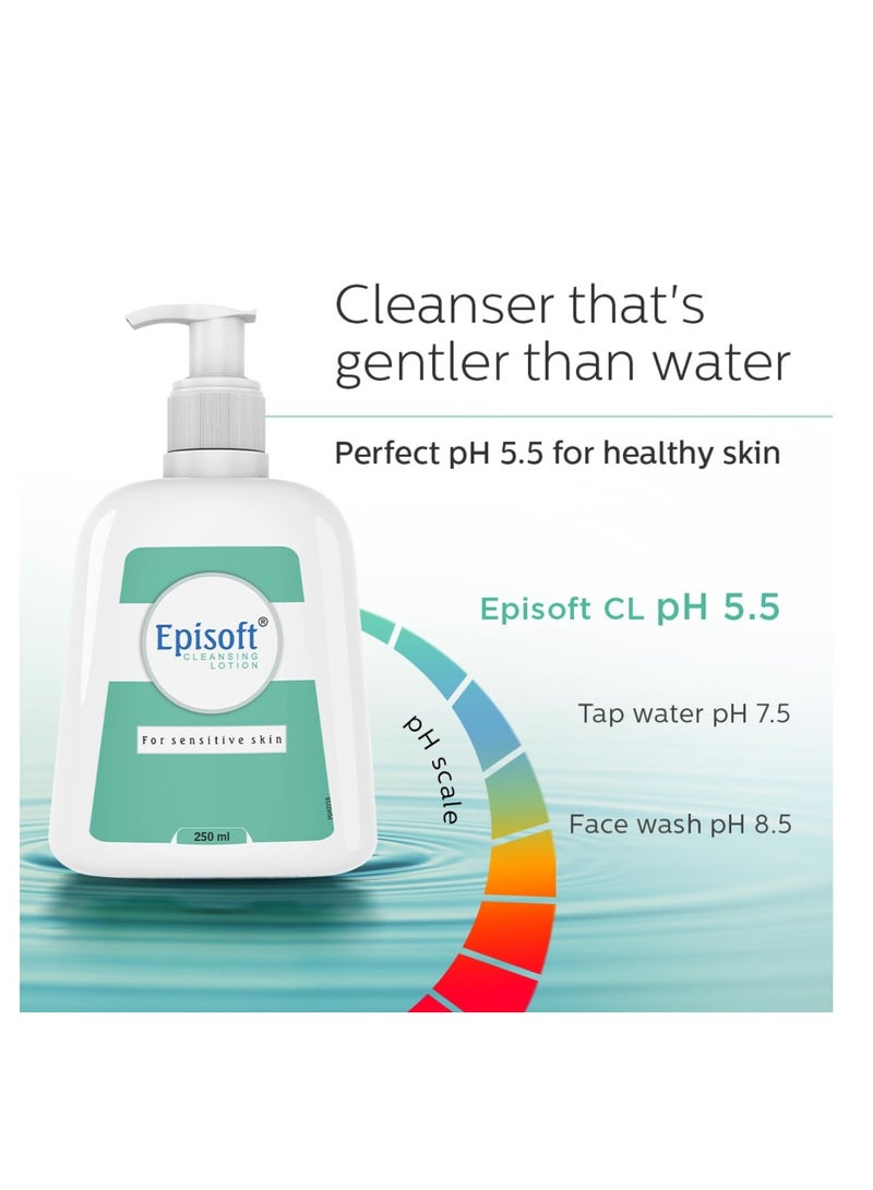 Episoft Cleansing Lotion for Sensitive Dry Skin Cleanser for face 250ml