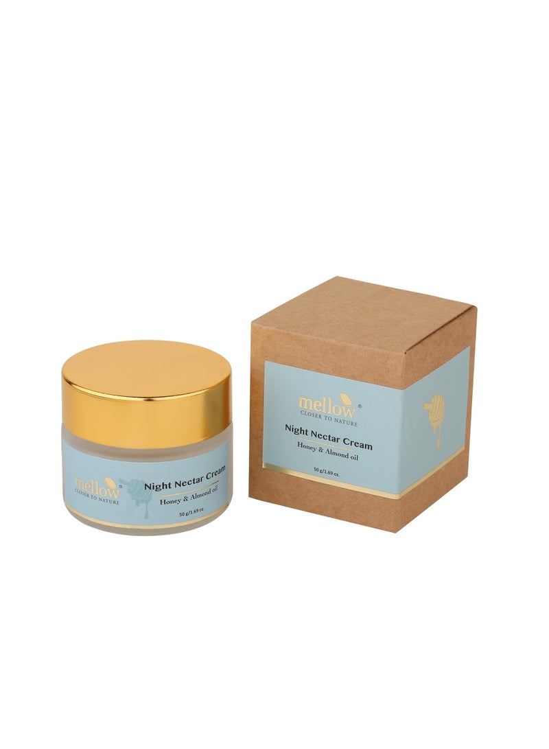 Mellow Ayurvedic Night Nectar Brightening Lightning Cream 50g with Almond Honey