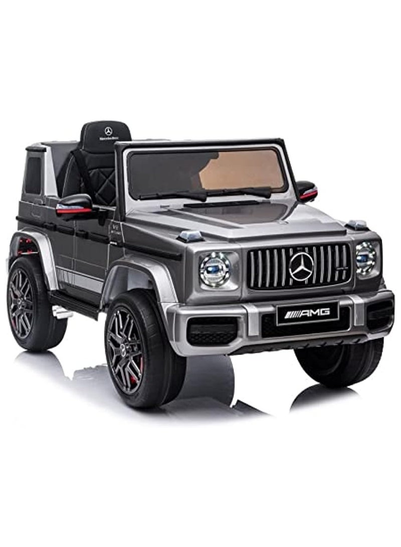 Mercedes Benz Amg G63, Licensed Electric Car, 12V Ride On Car With Remote Control For Kids - Painting Grey