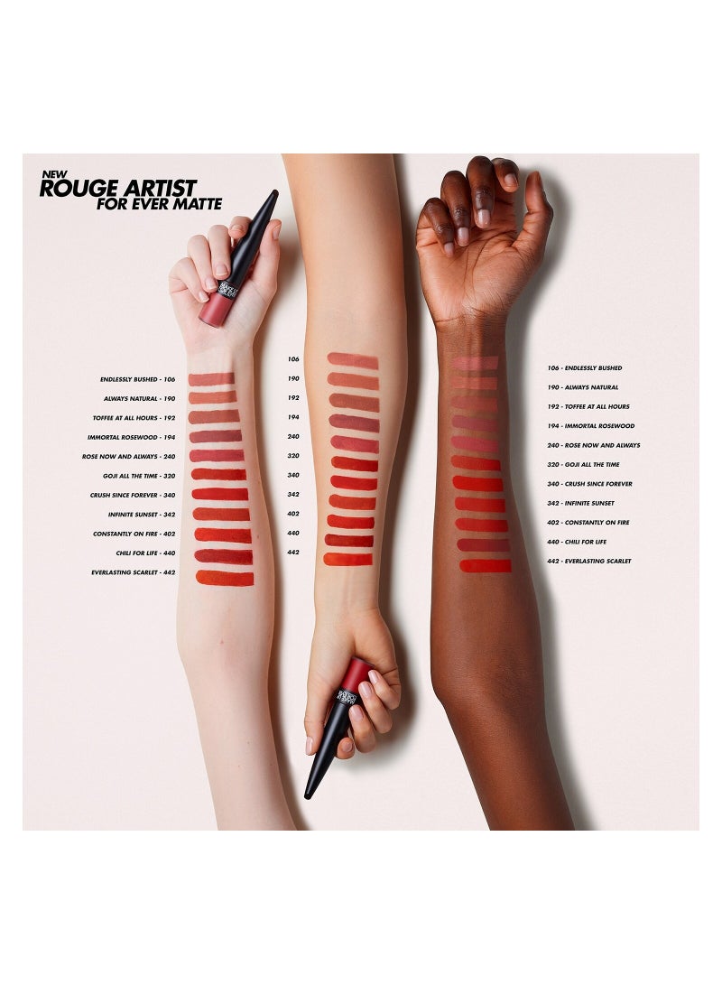 MAKE UP FOR EVER Rouge Artist For Ever Matte 194- Immortal Rosewood
