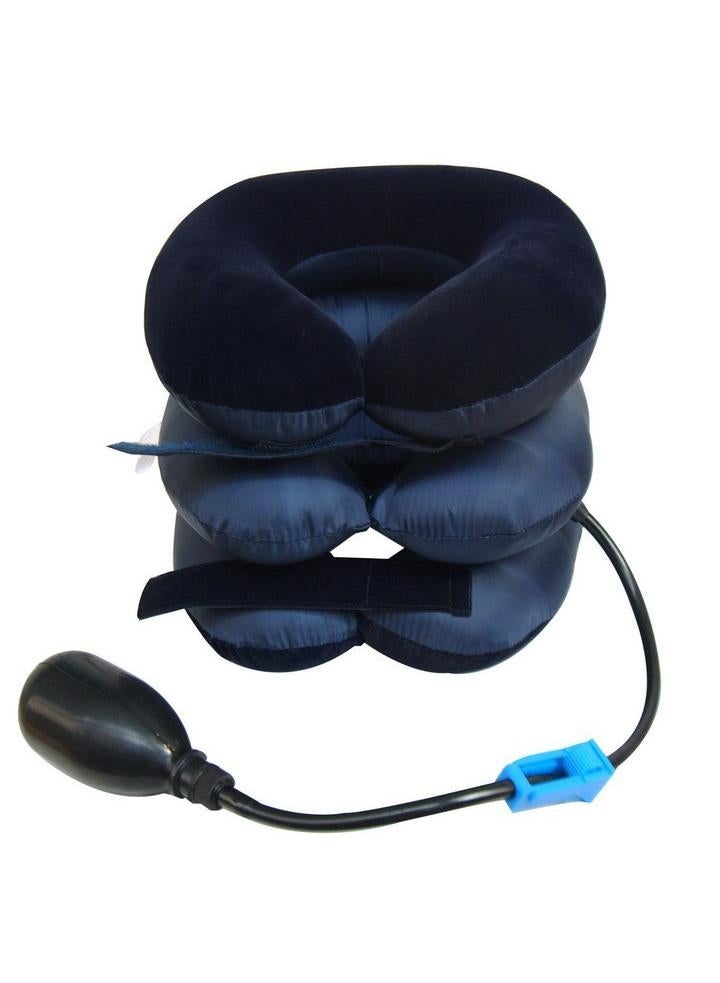Half Velvet Portable Inflatable Cervical Traction Pillow