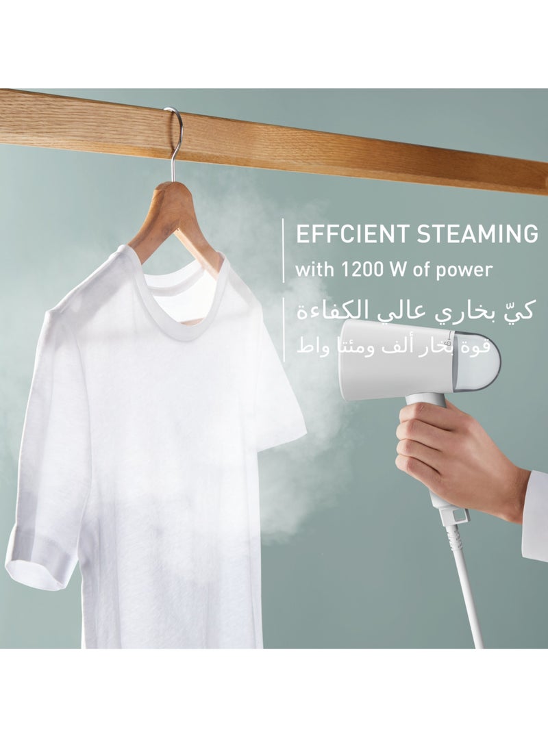 Garment Steamer | Origin Travel Handheld Garment Steamer | Travel-Friendly Foldable | Steamers Clothes | 25-Seconds Heat-Up Time | 2 Years Warranty 70 ml 1200 W DT1020G0 White
