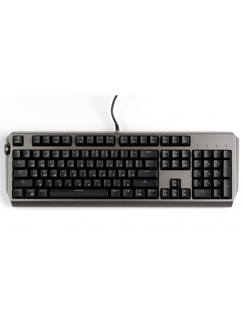 Porodo Gaming Wired Mechanical Gaming Keyboard with Gateron Pro Switch (Blue) - Black