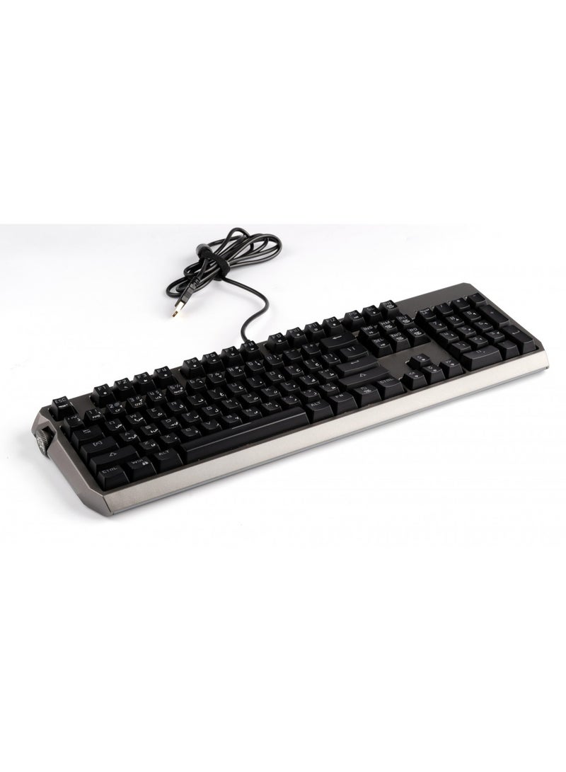 Porodo Gaming Wired Mechanical Gaming Keyboard with Gateron Pro Switch (Blue) - Black