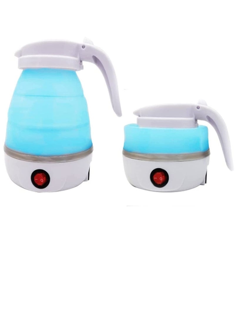 Travel Portable Foldable Electric Kettle Collapsible Water Boiler For Coffee Tea Fast Water Boiling 110V-220V 600ML For Household Use