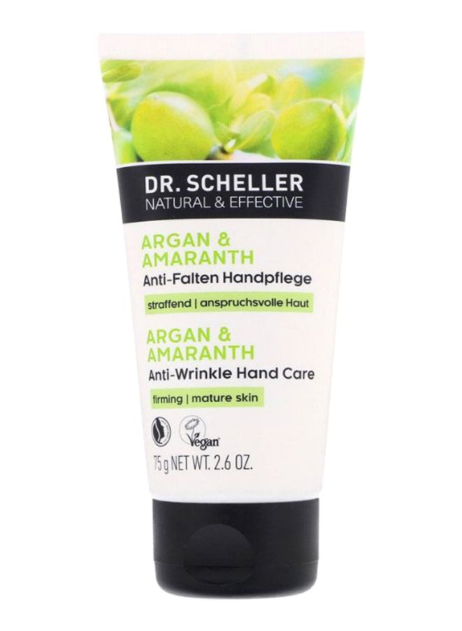Argan And Amaranth Anti-Wrinkle Hand Care Cream 75grams