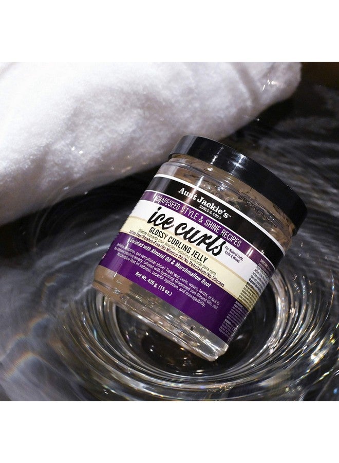 Grapeseed Style And Shine Recipes Ice Curls Glossy Curling Jelly Hydrates Softens Makes Waves Curls And Coils Easier To Style 18 Oz