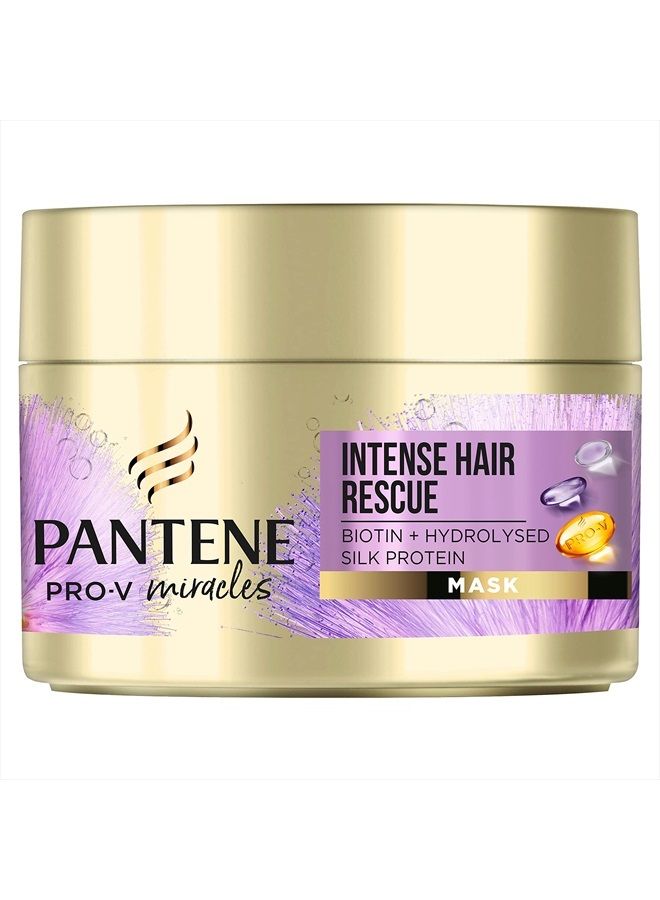 Miracles Hair Mask, Intense Hair Rescue Mask with Biotin and Hydrolysed Silk Protein, Hair Treatment That Helps Repair Processed, Highlighted or Intensely Dry Damaged Hair,160ml
