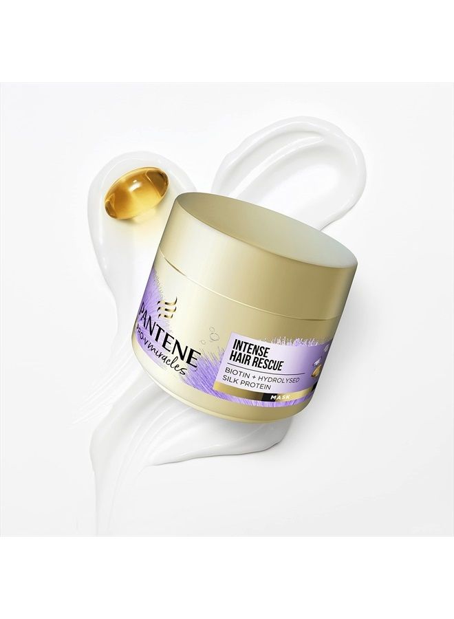 Miracles Hair Mask, Intense Hair Rescue Mask with Biotin and Hydrolysed Silk Protein, Hair Treatment That Helps Repair Processed, Highlighted or Intensely Dry Damaged Hair,160ml