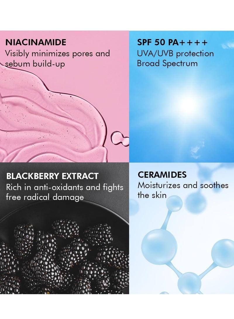Conscious Chemist Hybrid Lightweight Gel Sunscreen SPF 50 with Water Resistant Niacinamide 50g