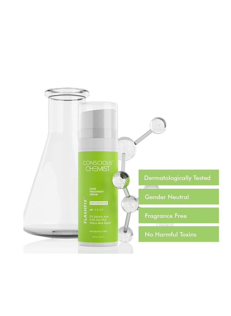 Conscious Chemist 2% Salicylic Acid Acne Treatment Serum Blackheads Open Pores 30ml