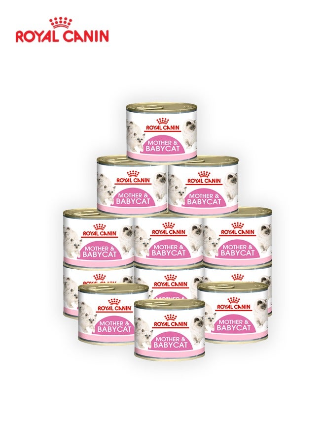 Mother And Babycat Mousse Wet Food - 195 G (Pack Of 12)