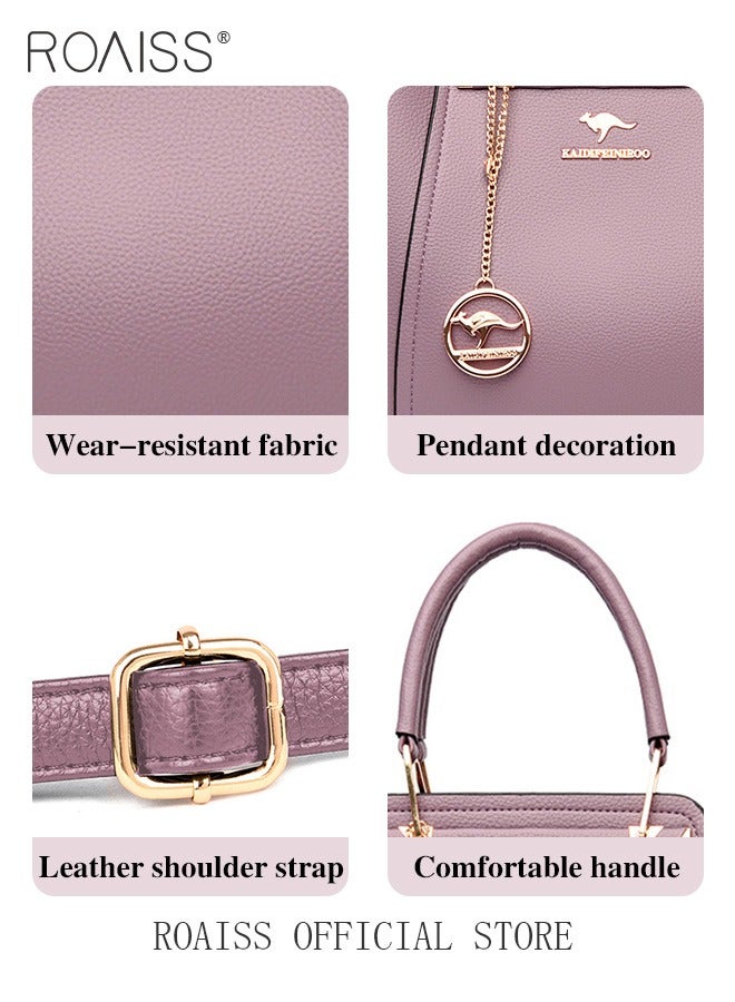 Leather Women Shoulder Bag Women's Handbag Elegant Patent Leather Bag Waterproof Handbag Shoulder Bag Women Large Capacity Bag