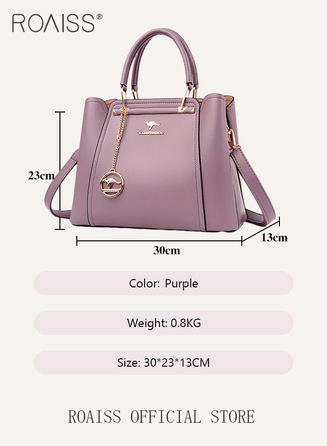 Leather Women Shoulder Bag Women's Handbag Elegant Patent Leather Bag Waterproof Handbag Shoulder Bag Women Large Capacity Bag