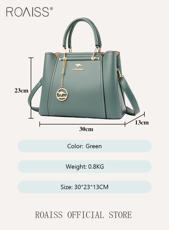 Leather Women Shoulder Bag Women's Handbag Elegant Patent Leather Bag Waterproof Handbag Shoulder Bag Women Large Capacity Bag