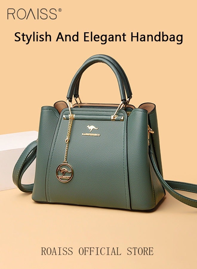 Leather Women Shoulder Bag Women's Handbag Elegant Patent Leather Bag Waterproof Handbag Shoulder Bag Women Large Capacity Bag