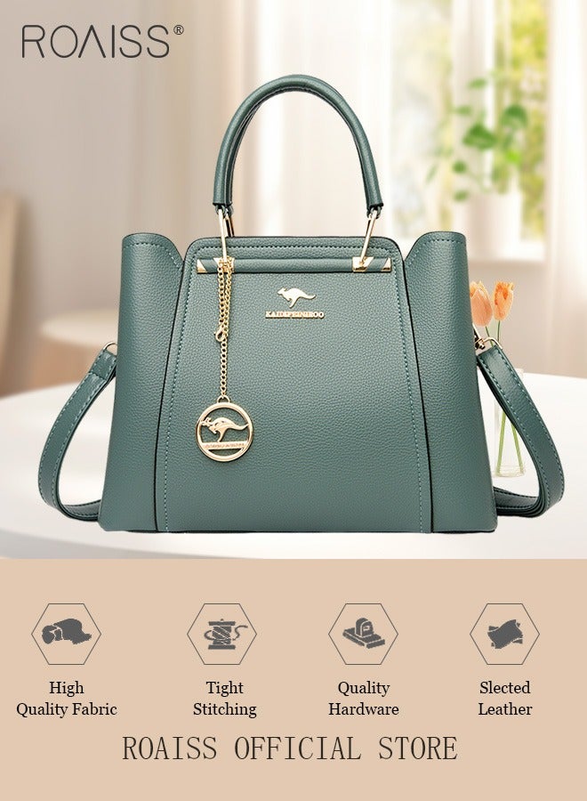 Leather Women Shoulder Bag Women's Handbag Elegant Patent Leather Bag Waterproof Handbag Shoulder Bag Women Large Capacity Bag