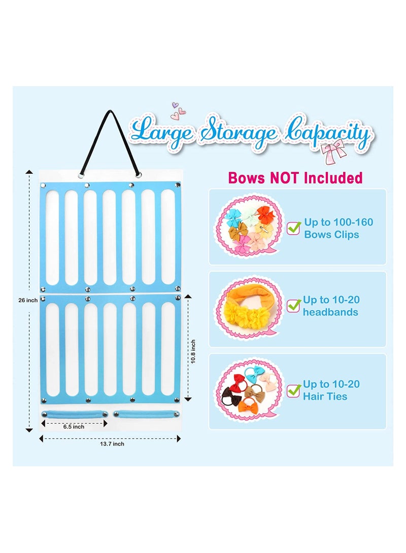 Bow Holder for Girls Hair Bows, Hair Clips Storage Hanger w, Hair Accessories Organizer, Wall Hanging for Girl Room 1 Item