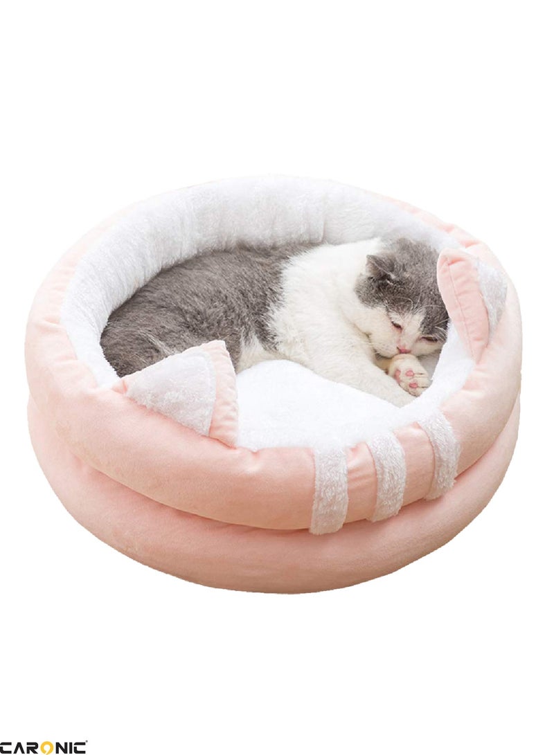 Sofa Cute Comfortable Cozy Pet Sleeping Beds For Small Medium And Large Pets Soft Fluffy Faux Fur Cat Cushion Dog Bed 50Cm