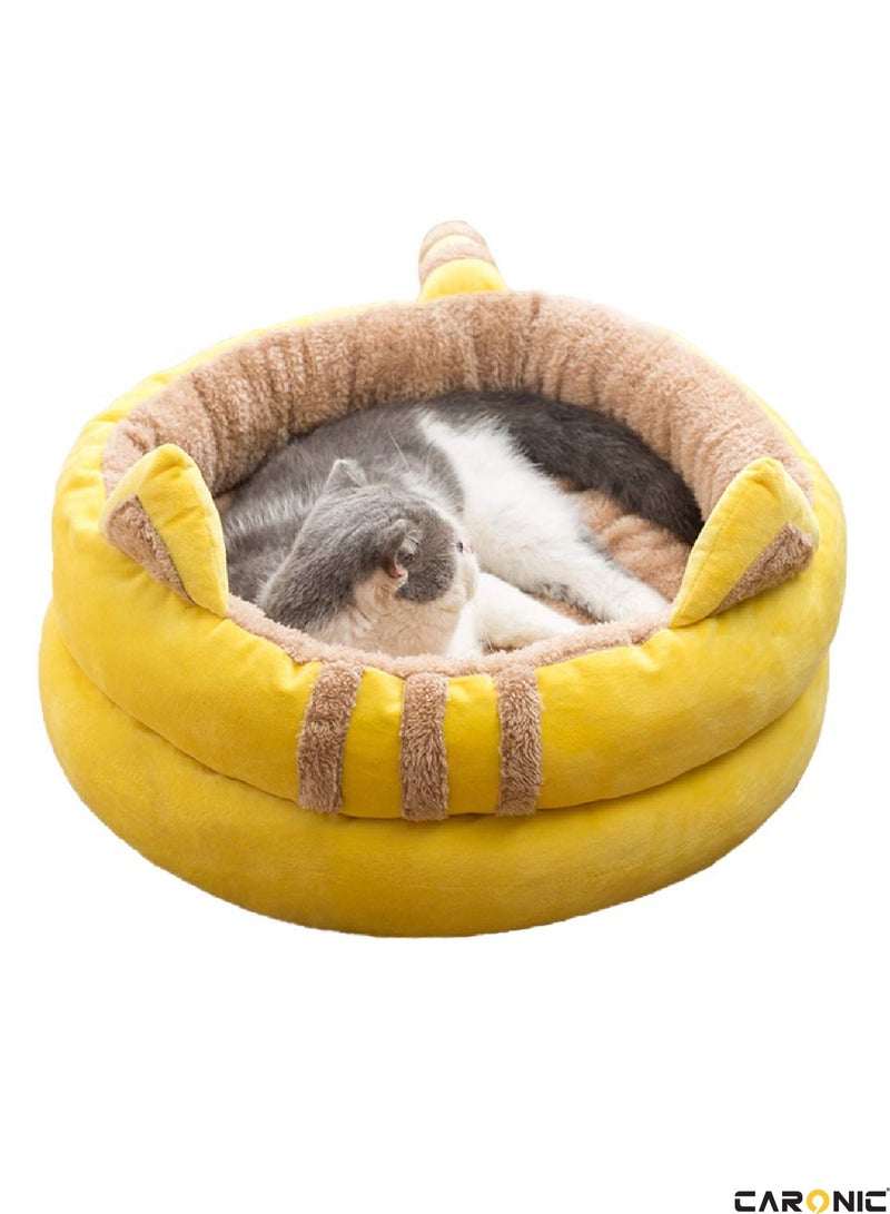 Sofa Cute Comfortable Cozy Pet Sleeping Beds For Small Medium And Large Pets Soft Fluffy Faux Fur Cat Cushion Dog Bed 50Cm