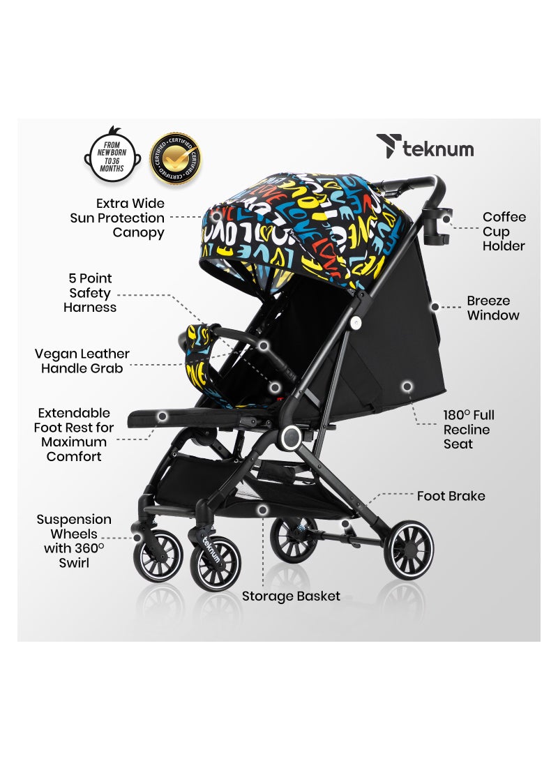 Travel Zen Stroller With Coffee Cup Holder - Love