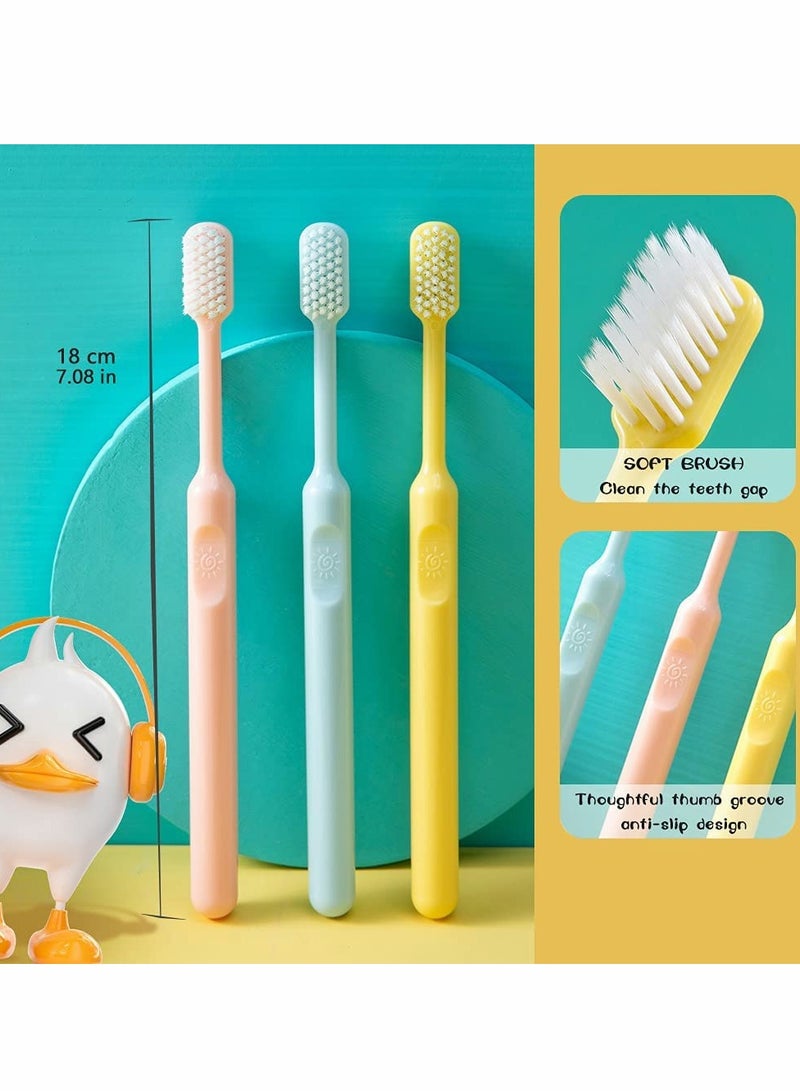 Toothbrushes Set, 6 Pcs Soft Manual Toothbrushes