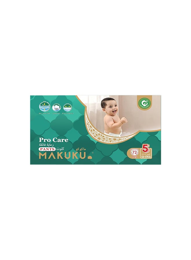 Premium Diapers Procare Pants Size 5 Xlarge  12-17Kg  72 Pieces