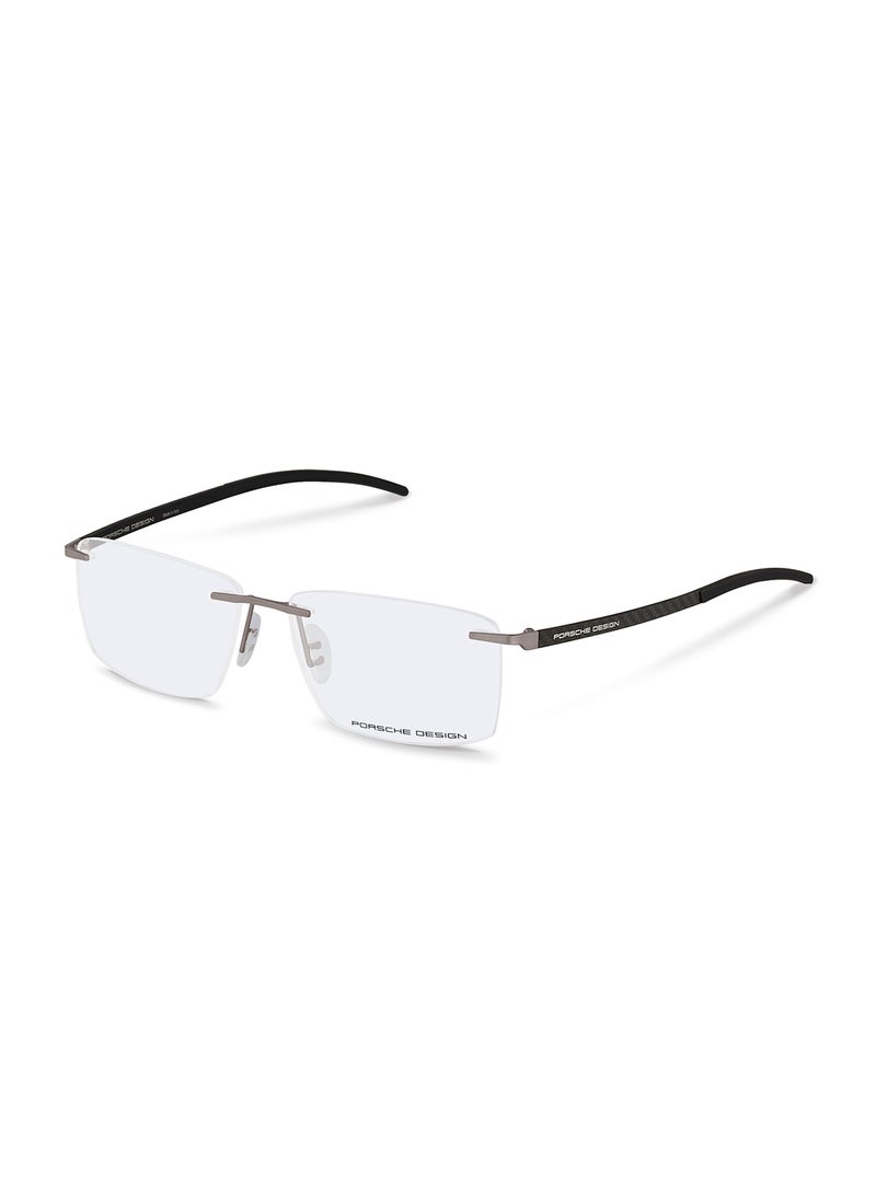 Men's Pilot Eyeglass Frame - P8341 D 56 - Lens Size: 56 Mm