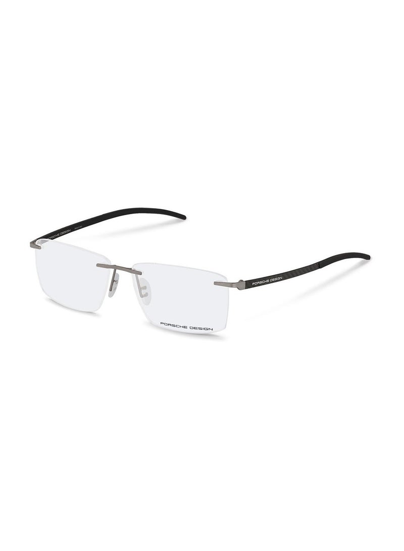Men's Pilot Eyeglass Frame - P8341 D 56 - Lens Size: 56 Mm