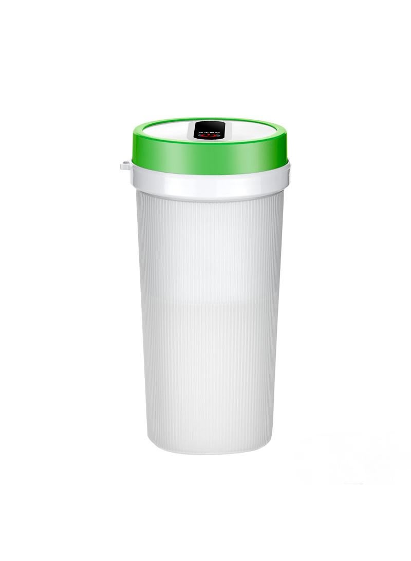 Portable Electric Juicer Cup Outdoor Wireless Fruit Stirring Cup Green 1300mah