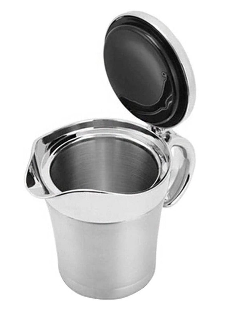 Gravy Pot, 450ml Boat Sauce Jug Stainless Steel Insulated Custard Serving for Gravy, Custard, Cream,