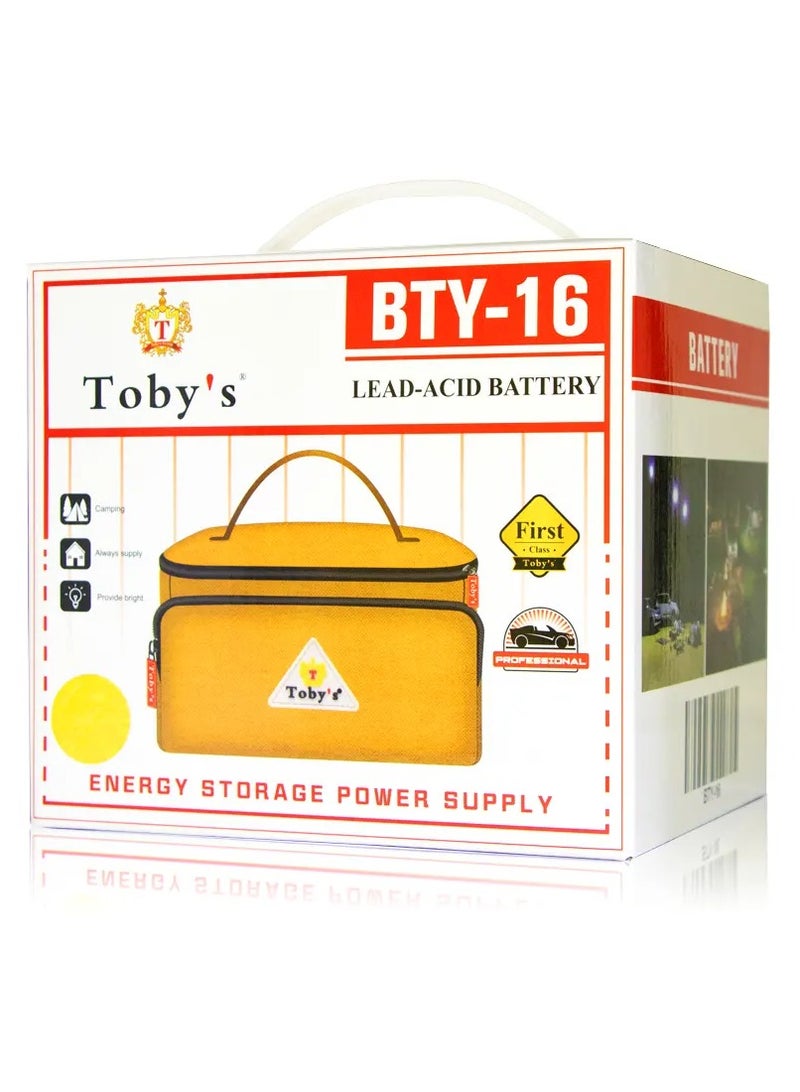 Toby's Power Plus Battery 12 Volt 16 Ampere 16000 mAh