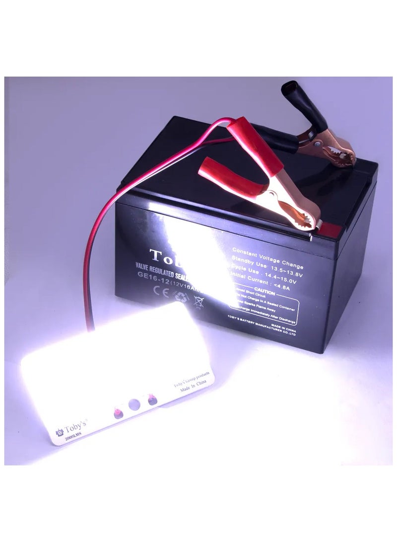 Toby's Power Plus Battery 12 Volt 16 Ampere 16000 mAh