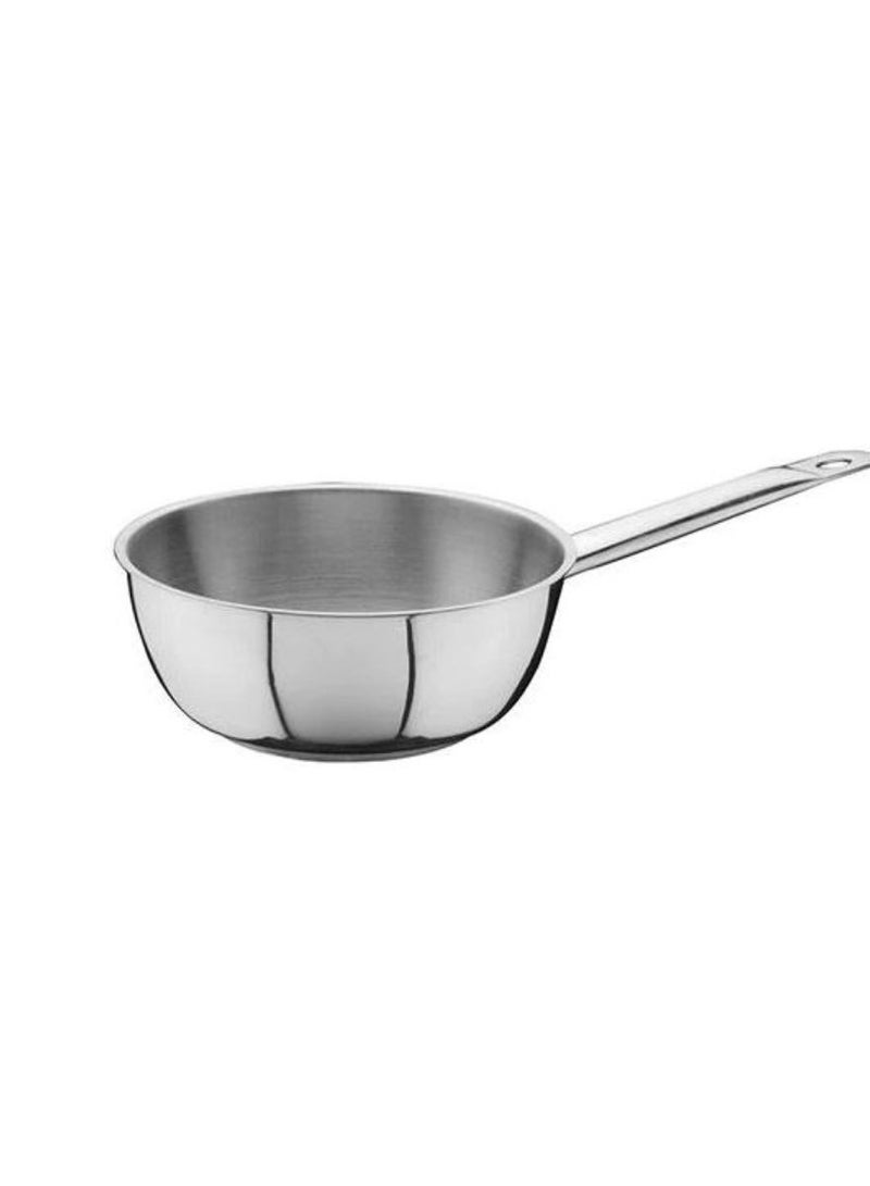 Stainless Steel Induction Sauteuse with rim  20 cm x 6 cm |Ideal for Hotel,Restaurants & Home cookware |Corrosion Resistance|Made in Turkey