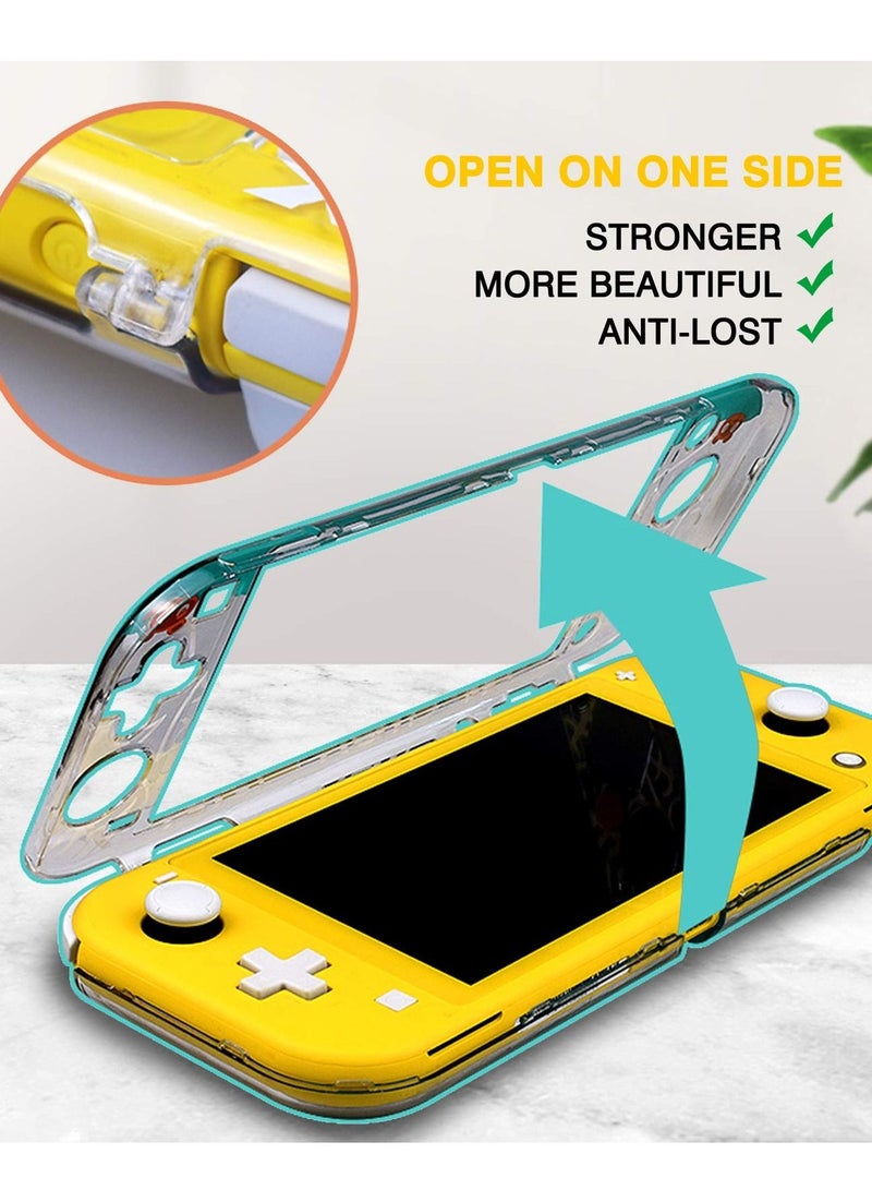 Compatible with Nintendo Switch Lite Case,Rigid PC Transparent Split Shock Resistant Hard Case with Scratch Resistant Design Suitable for Animal Crossing Design