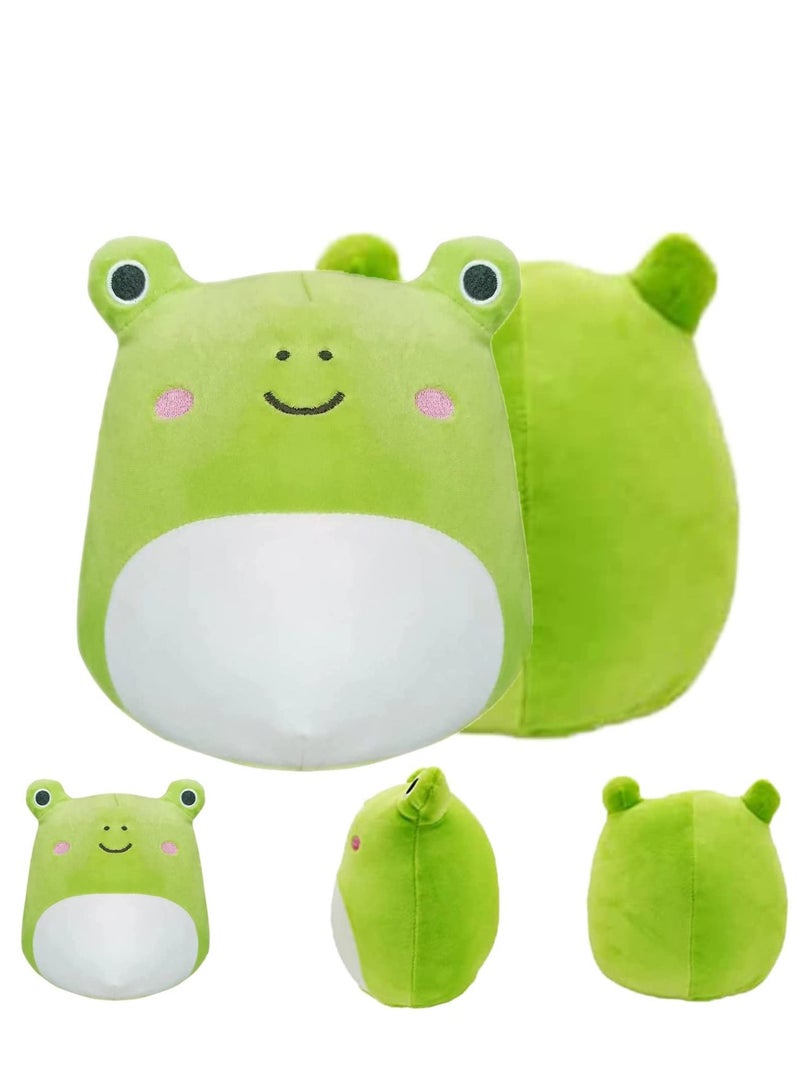 Cute Frog Plush Pillows Animals Cute Frog Stuffed Pillow, Super Soft and Comfortable Plush Doll Birthday Decor Suitable for Boys Girls 8 Inch