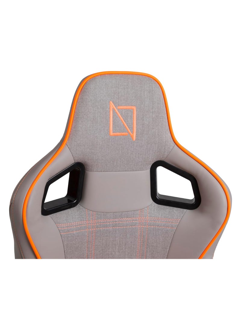 Navodesk APEX AIR Ergonomic Gaming Chair with Magnetic Memory Foam Headrest Lumbar Support FLAMING ORANGE FORMULA SERIES