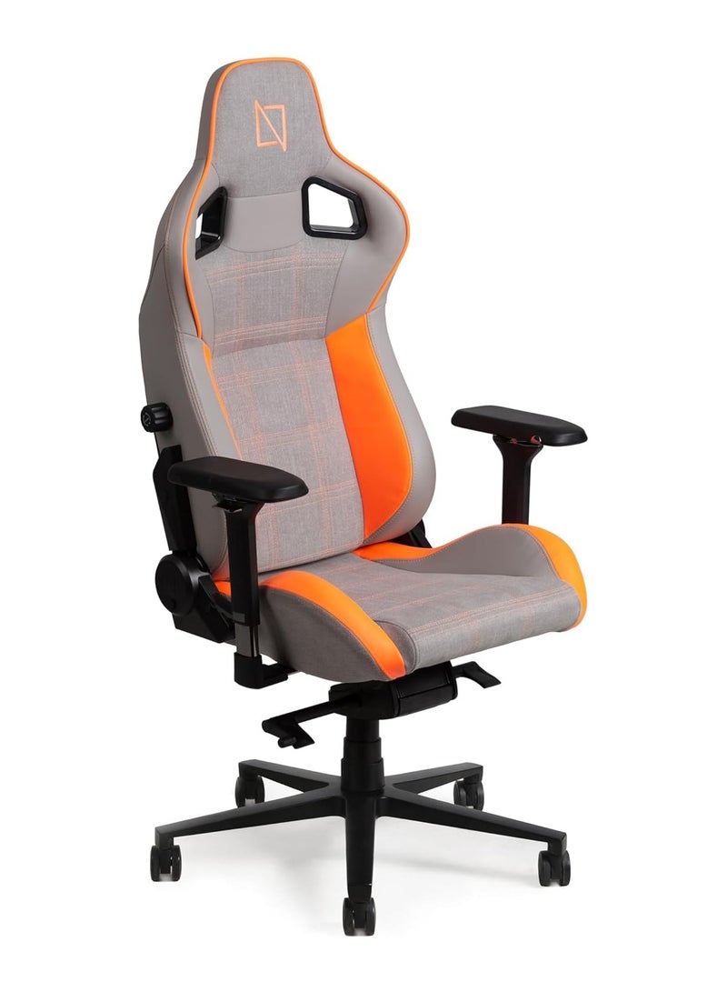 Navodesk APEX AIR Ergonomic Gaming Chair with Magnetic Memory Foam Headrest Lumbar Support FLAMING ORANGE FORMULA SERIES