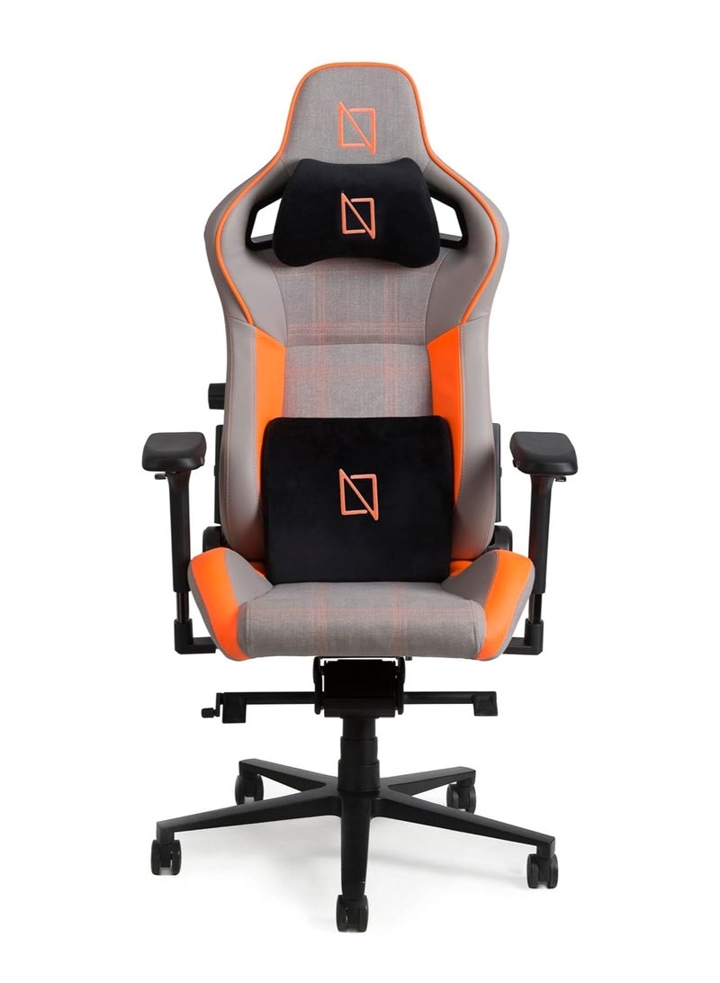 Navodesk APEX AIR Ergonomic Gaming Chair with Magnetic Memory Foam Headrest Lumbar Support FLAMING ORANGE FORMULA SERIES