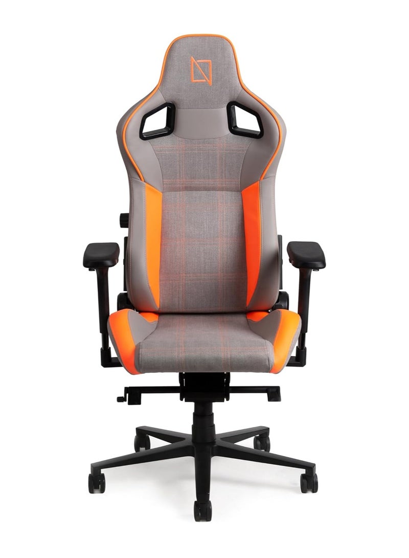 Navodesk APEX AIR Ergonomic Gaming Chair with Magnetic Memory Foam Headrest Lumbar Support FLAMING ORANGE FORMULA SERIES