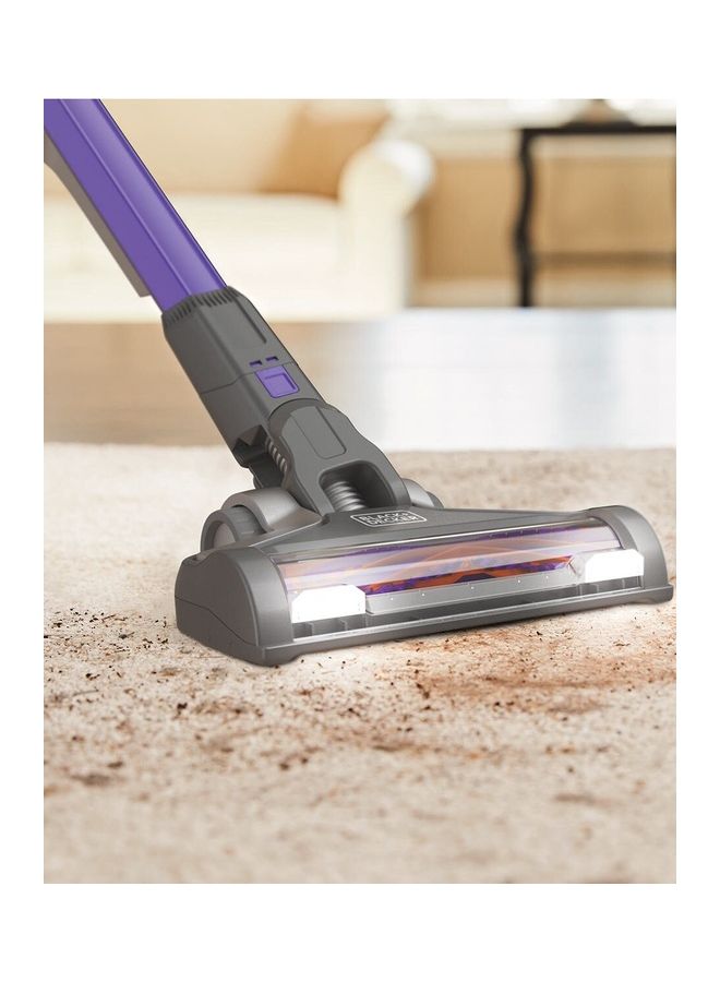 Power Series Cordless Pet Stick Vacuum 40 W BHFEV182CP-GB Purple/Grey