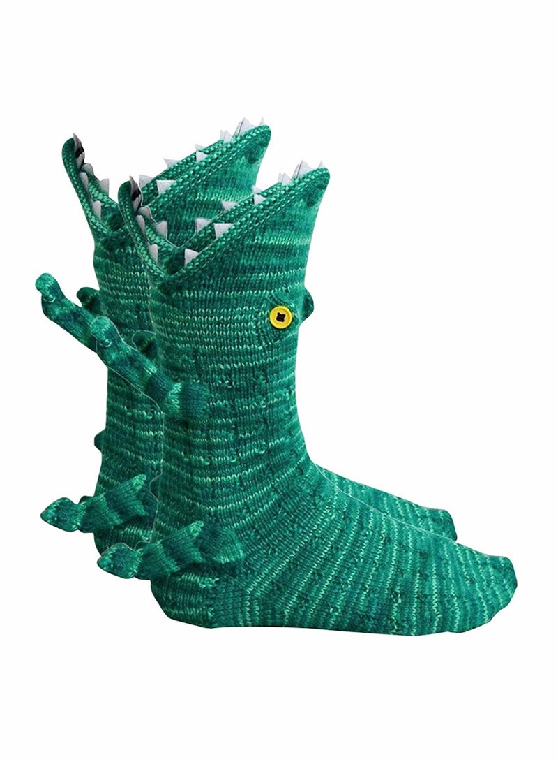 Socks 3D Crocodile Socks Funny Animal Socks for Women Summer Air-Conditioning Socks Knit Crocodile Floor Socks Shark Socks Unique Winter Home Warm Soft Socks Sweat Absorption Deodorization Unisex