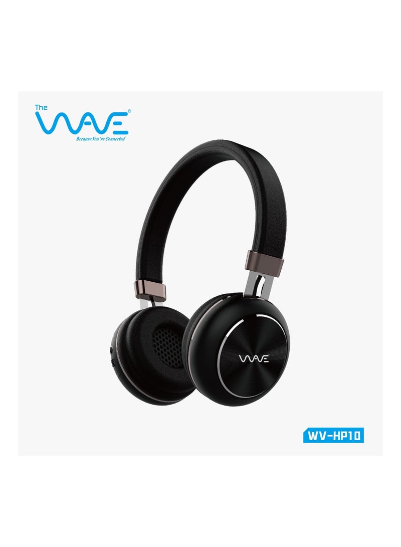 WV-HP10 Wireless On-Ear Headphones - Pure Bass-gaming -Black