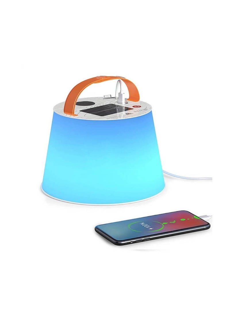 ZTARX Inflatable Solar & USB Powered Color LED Lamp