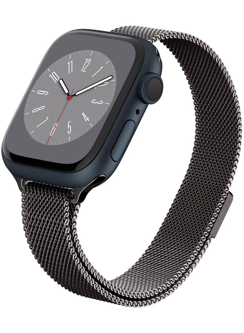 Metal Fit Band for Apple Watch Band Series 9/8/7 (41mm), Series SE2/6/SE/5/4 (40mm) and Series 3/2/1 (38mm) - Graphite