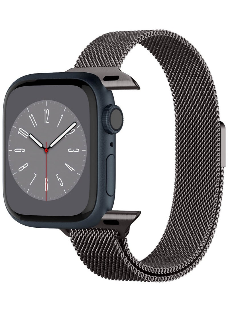 Metal Fit Band for Apple Watch Band Series 9/8/7 (41mm), Series SE2/6/SE/5/4 (40mm) and Series 3/2/1 (38mm) - Graphite